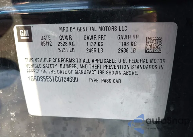 1G6DS5E37C0154689: 44338644