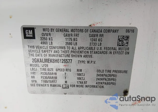 2GKALMEK8H6126577: 44338646