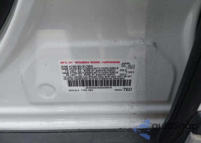 JA4AD3A34GZ008878: 44338681