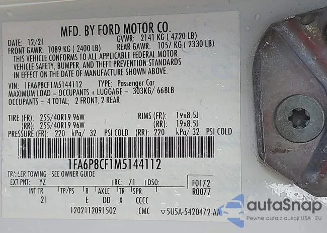 1FA6P8CF1M5144112: 44338942