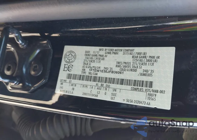 1FTEW1E50JFB36061: 44339990