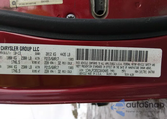 1C4NJPCB5ED643405: 44340026