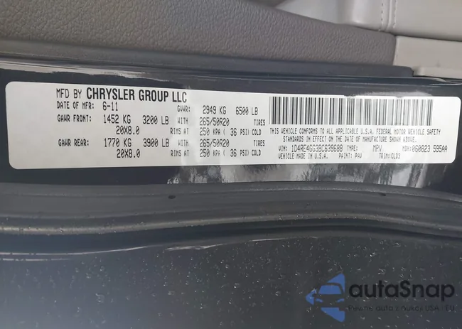 1D4RE4GG3BC639688: 44340070