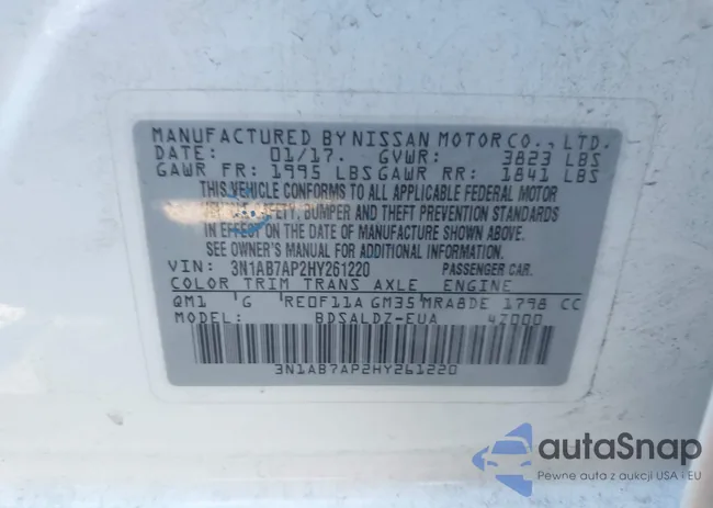 3N1AB7AP2HY261220: 44340205