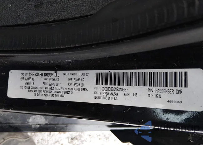 1C3CCBBB6DN634800: 44340208