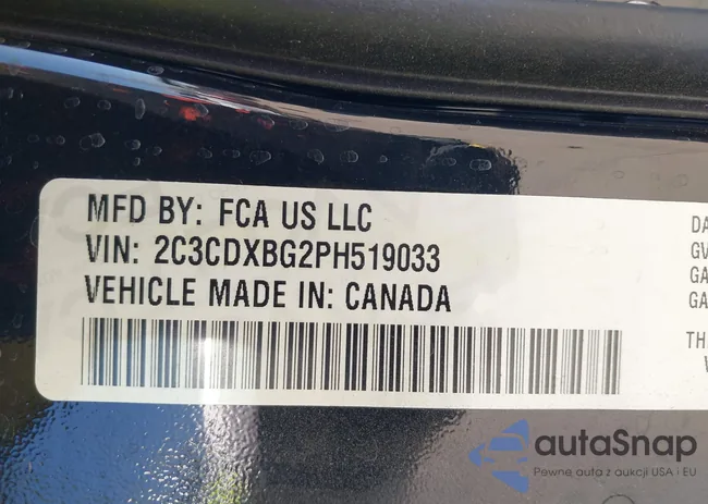 2C3CDXBG2PH519033: 44340231