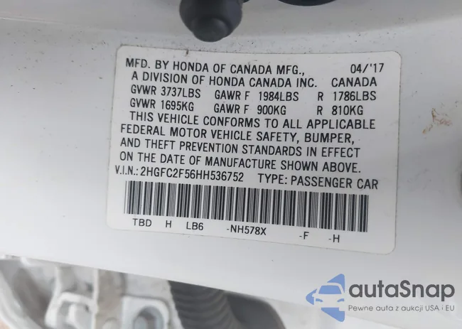 2HGFC2F56HH536752: 44340232