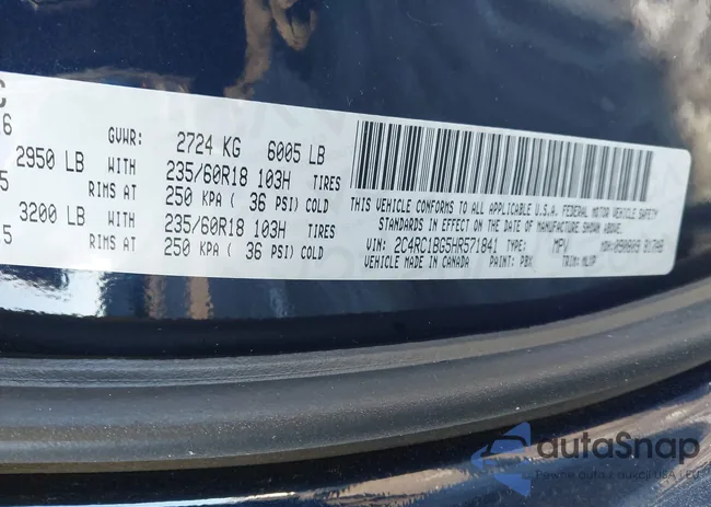 2C4RC1BG5HR571841: 44340321