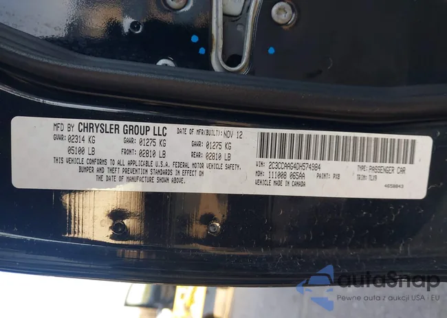 2C3CCAAG4DH574984: 44340332