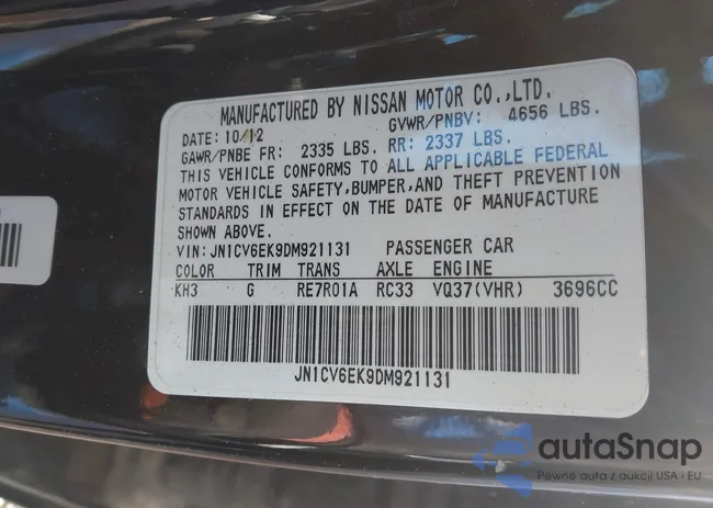 JN1CV6EK9DM921131: 44340371