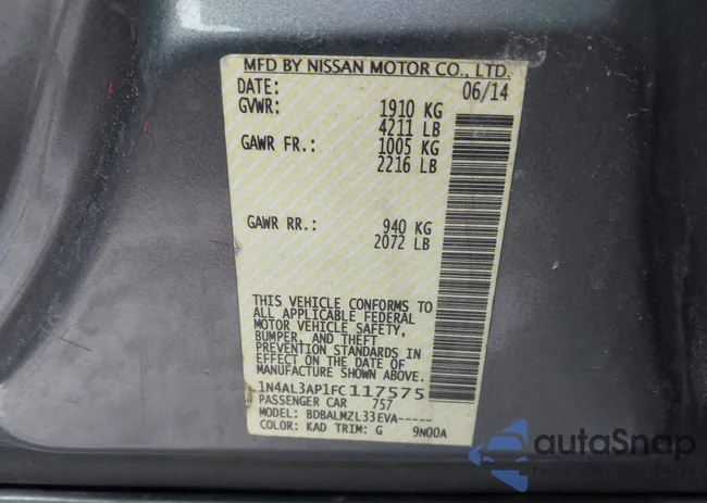 1N4AL3AP1FC117575: 44340406