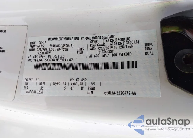 1FDAF5GT0HEE51147: 44340476