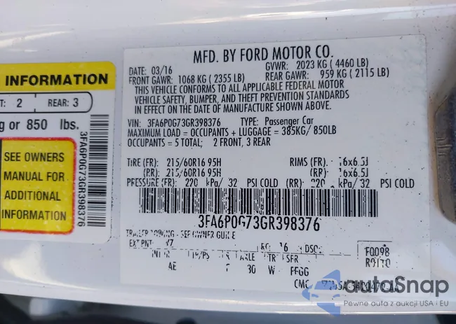 3FA6P0G73GR398376: 44340483