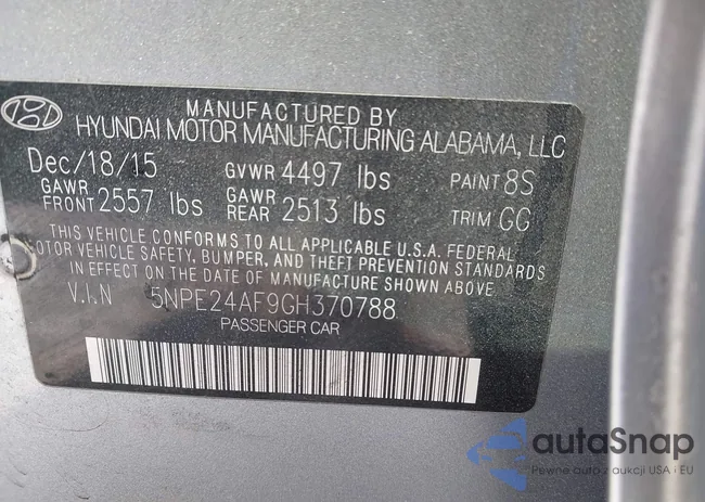 5NPE24AF9GH370788: 44339630