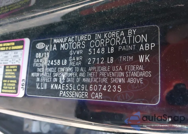 KNAE55LC9L6074235: 44339674