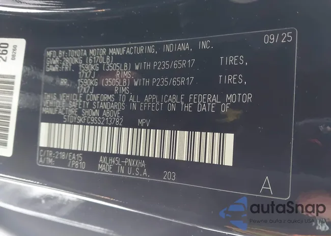 5TDYSKFC9SS213782: 44339770