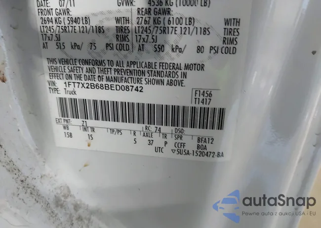 1FT7X2B68BED08742: 44339788