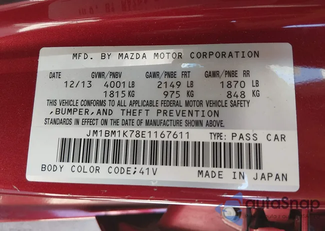 JM1BM1K78E1167611: 44339896