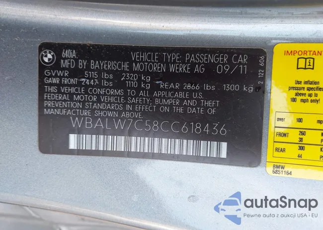 WBALW7C58CC618436: 44339939