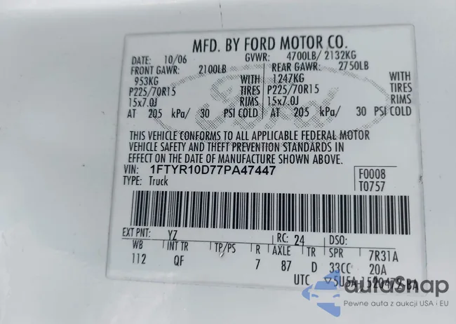 1FTYR10D77PA47447: 44341002