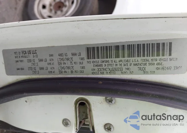 3C6TR4CTXJG282233: 44341024