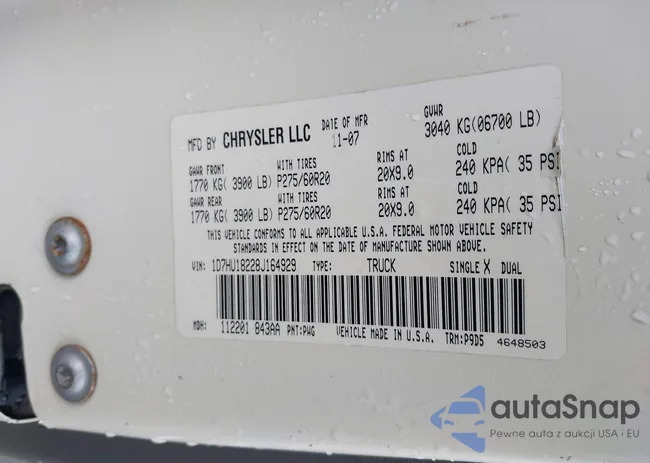 1D7HU18228J164929: 44341055