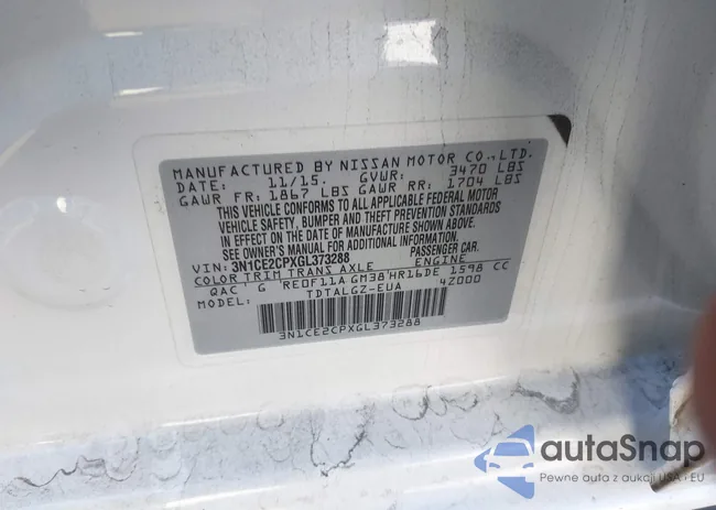 3N1CE2CPXGL373288: 44341126