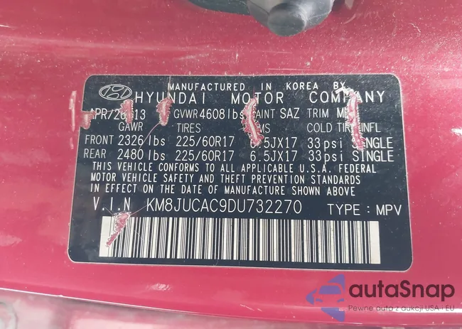 KM8JUCAC9DU732270: 44341222