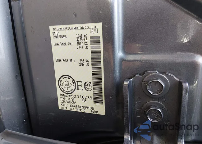 1N4AL2AP5CC116239: 44341252