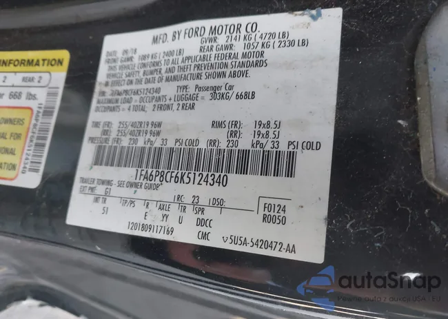 1FA6P8CF6K5124340: 44341268