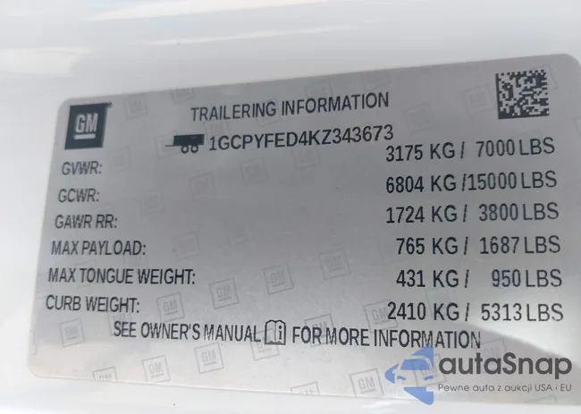 1GCPYFED4KZ343673: 44341372