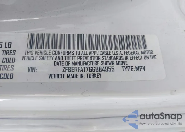 ZFBERFAT7G6B84955: 44341486