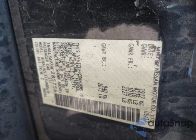 1N4AL3AP7HC285756: 44340722