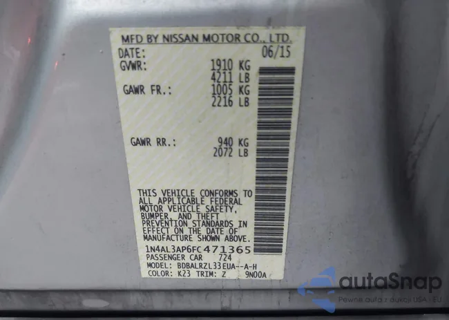 1N4AL3AP6FC471365: 44340802