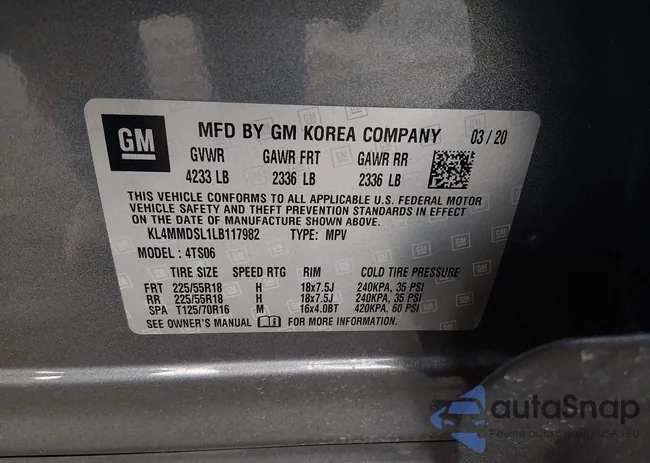 KL4MMDSL1LB117982: 44341990