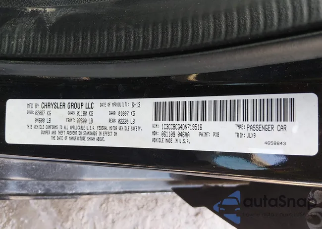 1C3CCBCG4DN719516: 44341999