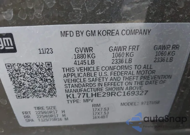 KL77LHE29RC169327: 44342018