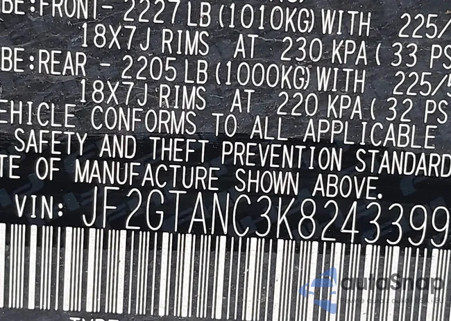 JF2GTANC3K8243399: 44342165