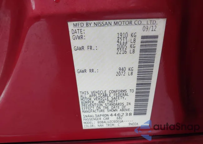 1N4AL3AP4DN446238: 44342203