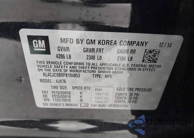 KL4CJCSBXFB104853: 44342285