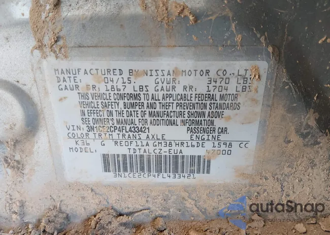 3N1CE2CP4FL433421: 44342318