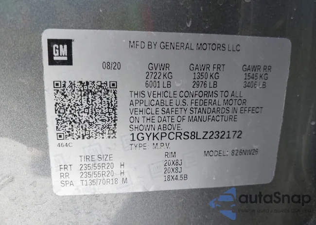 1GYKPCRS8LZ232172: 44342437