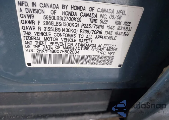 2HKYF18607H502004: 44342463