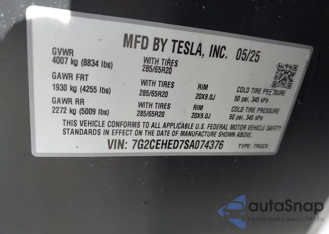 7G2CEHED7SA074376: 44342518