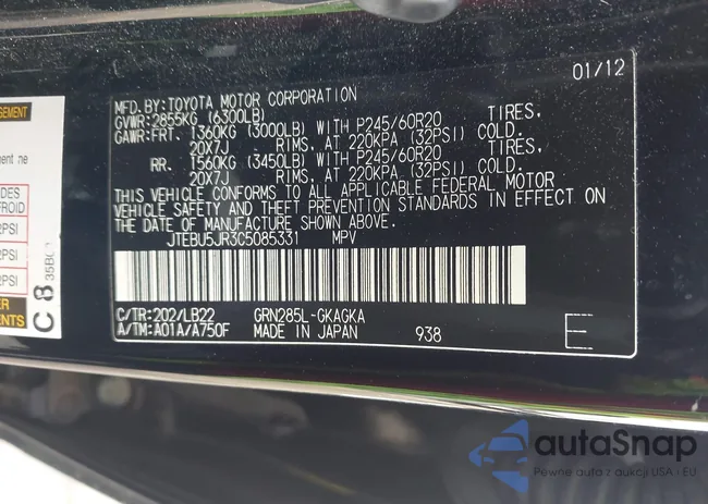 JTEBU5JR3C5085331: 44341567