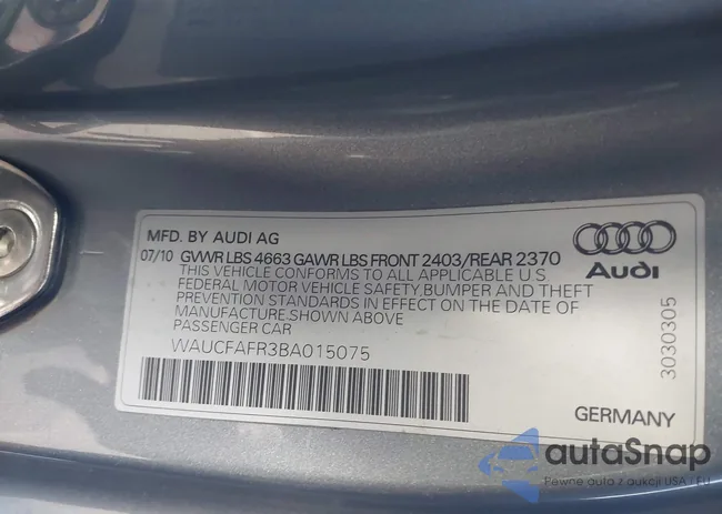 WAUCFAFR3BA015075: 44341653