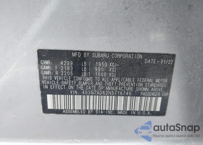 4S3GTAD62N3716740: 44342949