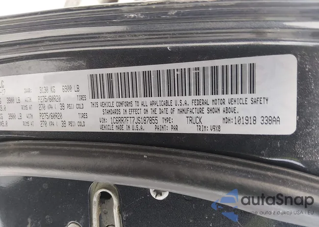 1C6RR7FT7JS187855: 44342961