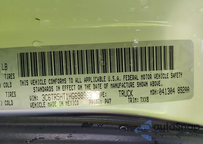 3C6TR5HT1HG698969: 44343302