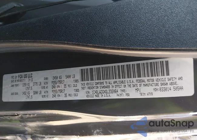 1C4BJWDGXGL232064: 44343308